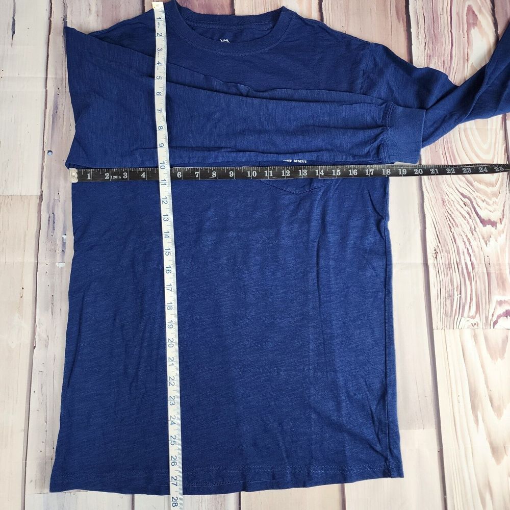 Southern Tide Size Small Long Sleeve Shirt Channel Marker Navy‎ Blue Crew Neck - Picture 5 of 5